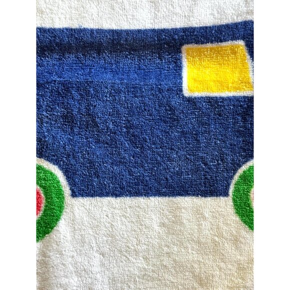 1970s Marimekko Bo Boo cars and trucks towel set bath and hand - Picture 8 of 9